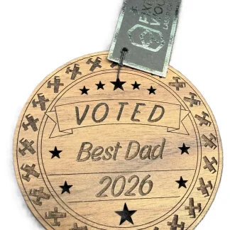 Round Coaster - Fathers Day (Best Dad)