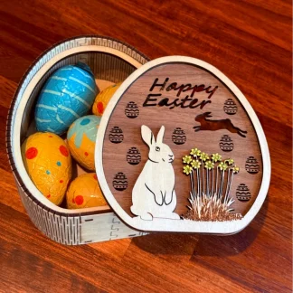 Easter Egg Box with Chocolate Eggs